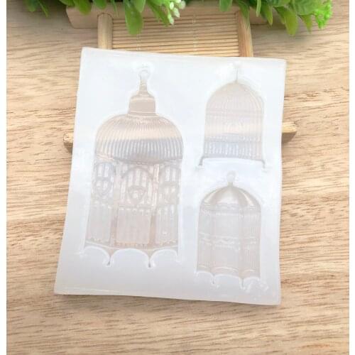 1pcs Clear Different Sizes Birdcage Type Silicone Resin Mold Decorative Accessories Epoxy Resin Molds For DIY Jewelry Making