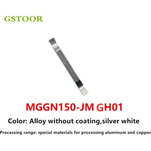 10PCS Grooving Inserts MGGN150 JM MGGN200 JM MGGN250 JM MGGN300 JM MGGN400 JM MGGN500 JM GH01 Carbide Blade Tools For Aluminum