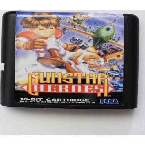 Gunstar Heroes 16 bit SEGA MD Game Card For Sega Mega Drive For Genesis