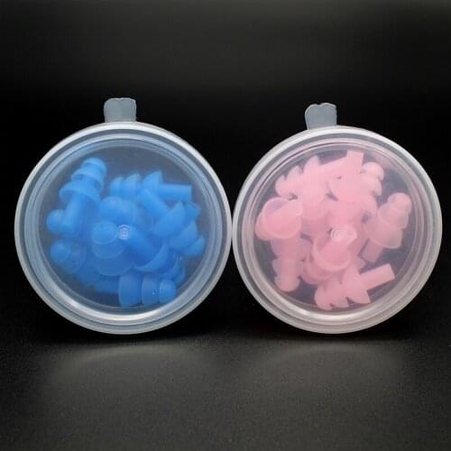 2Boxs Soft Silicone Comfort Earplugs Noise Reduction Silicone Ear Plugs Swimming Silicone Earplugs Protective for SleepingTravel
