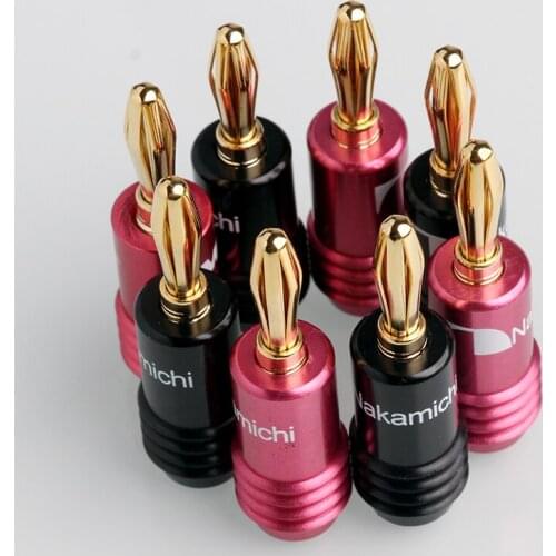 20PCS Speaker Banana Plug Adapter 4mm Wire Connector 24K Gold Plated For Musical HiFi Audio Banana Connectors Set