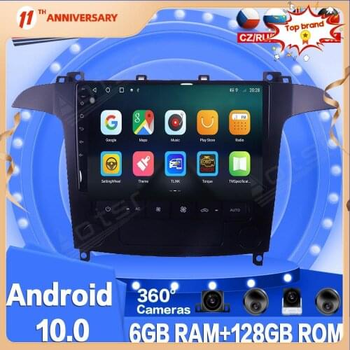 For Ford S-Max 2006+ Android Car Multimedia Radio Player Auto GPS Navigation 360 Panoramic Camera Headunit Stereo Carplay 4G SIM