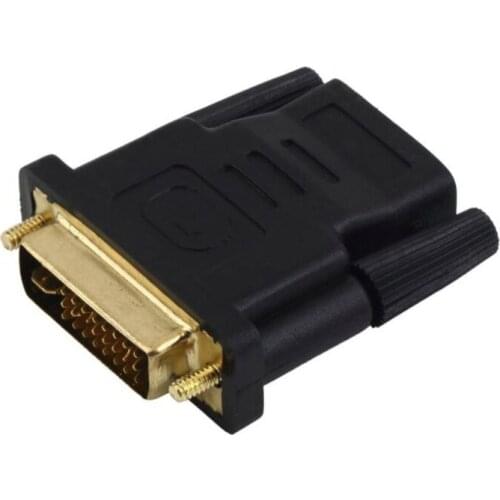 DVI 24+1 Adapter 24k Gold Plated Plug Male To Female HDMI-compatible To DVI Cable Converter 1080P For HDTV Projector Monitor