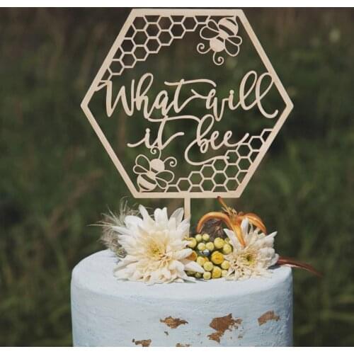 Gender reveal cake topper,What will it bee cake topper, Gender reveal decorations, Baby shower cake topper