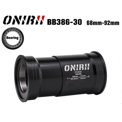 ONIRII BB386 BB30 Bicycle Bottom Bracket Press Fit BB 30mm Axis Bearing for MTB Road BIKE BB86.5-92mm SRAM Rotor Crank Parts New