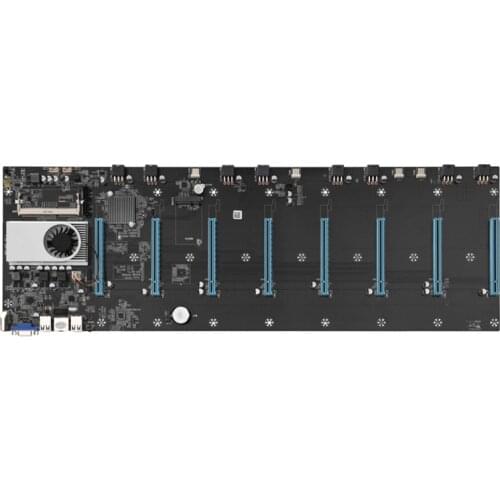 New BTC-S37 Mining Machine Motherboard 8 PCIE 16X Graph Card SODIMM DDR3 SATA3.0 Support VGA + HDMI-Compatible