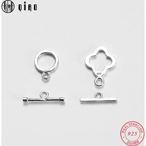 NEW arrival a set 925 sterling silver Jewelry findings silver Clasps Buckle Connetors OT Clasps & Hooks for Necklace&bracelet