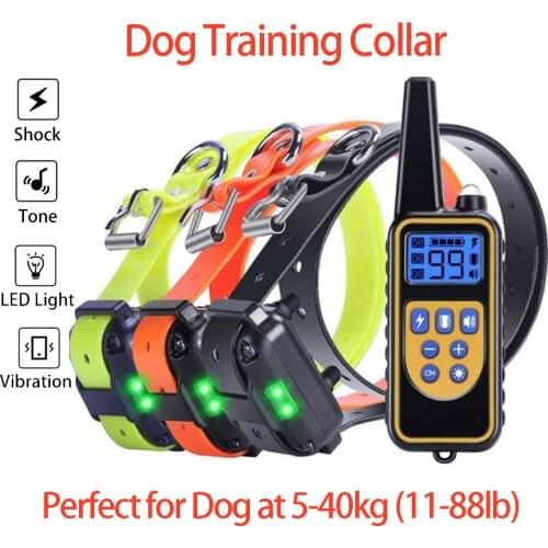 2500 Ft Dog Training Collar Pet Remote Receiver Rechargeable Dog Shock Collar Anti-Bark Tool Beep Vibration Shock 3 Modes
