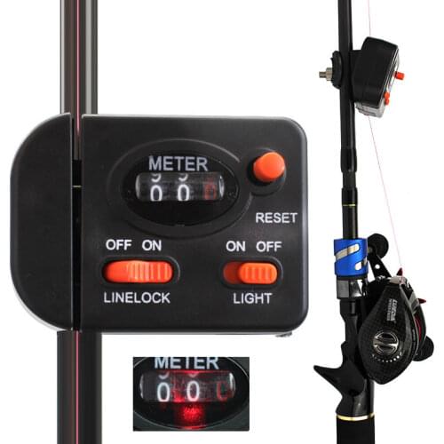 Mechanical manual line length counter fishing line counter fishing line counter raft length meter