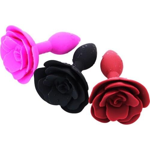 Bloom Flower Silicone Anal plug for women men expansion masturbation adult game prostate sex toys anal training dilator extender