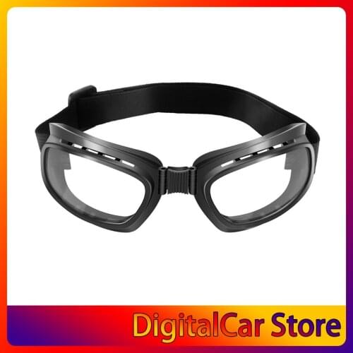 Foldable Vintage Motorcycle Glasses Windproof Goggles Ski Snowboard Glasses Off Road Racing Eyewear Dustproof Goggles