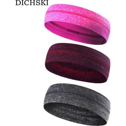 DICHSKI Sport Headbands Bike Bicycle Silicone Non-Slip Fitness Sweat hoop Bandana Headwear Cycling Headwear Bezel Baff Headdress