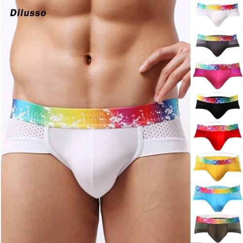 Mens Underwear Mesh Comfy Breathable Panties Triangular Briefs Sexy Underpants Mens Panties Sexy Tanga Gay Briefs Male 2021