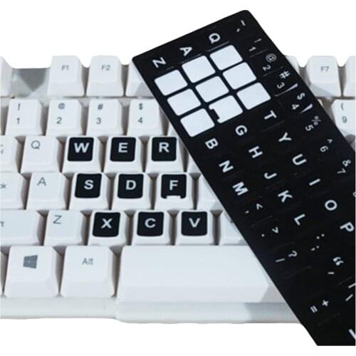 FFFAS Lasting Resist Film Paste Protect English Keyboard Sticker for PC Computer Mechanical Keyboard Notebook Key Pane Glue