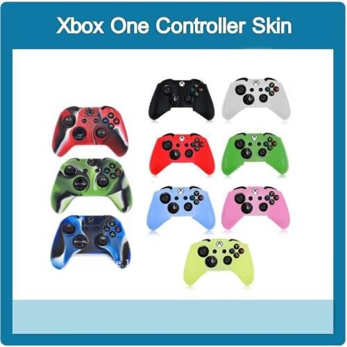 1 PCS Soft Silicone Rubber Protective Skin Case Cover For Microsoft Xbox one Controller 10 COLORS