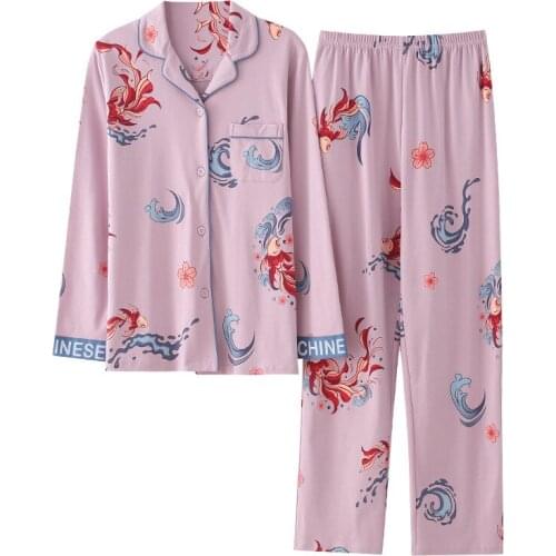 Women Pajamas Sets 2PCS Plus Size 3XL Cotton Pyjamas Sleep Suit Sleepwear Chinese Nightwear Loungewear Summer Home Wear Oversize