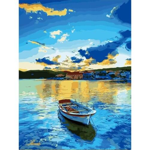 5D Diamond Painting Landscape DIY Round Imitation Cross Stitch Set Childrens Gift Home Decoration