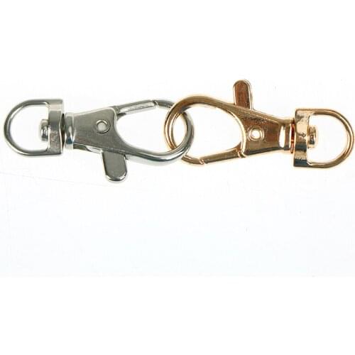 6pcs Durable Metal Carabiner Clip Style Spring Key Chain Keyring