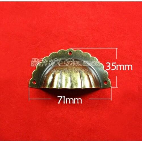 71 * 35mm Shell small handle Drawer pull ring Arts & Crafts Furniture Accessories Wholesale