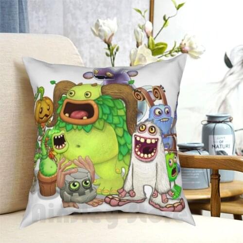 My Singing Monsters Characters Pillow Case Printed Home Soft DIY Pillow cover My Singing Monsters My Singing Monster