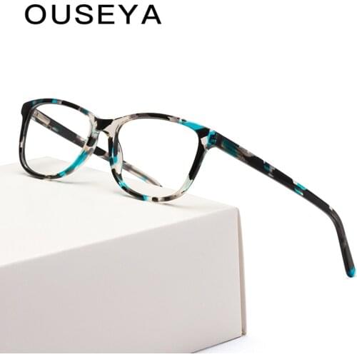 Eyeglasses Kids Transparent Cute Retro Clear Trendy Acetate Myopia Frame Glasses #CB3681