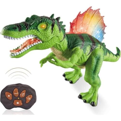 RC Dinosaur Electric Robot rc Animal Toy with Remote Control Large Dinosaurs Walking Sound Light Dinobot Toys For Kids Gifts