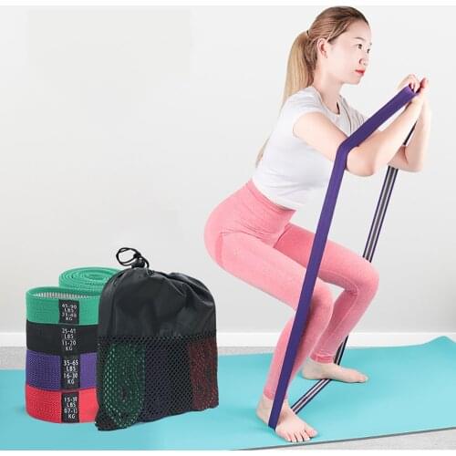 Long Resistance Bands Elastic Bands For Pullup Assist Stretching Training Booty Hip workout Home Yoga Gym Fitness Equipment