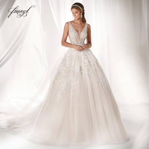 FMOGL Wedding Dresses With A Train