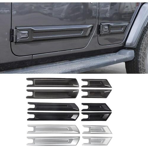 ABS Side Door Body Molding Anti-scratch Guard Plate Cover Fit for Jeep Wrangler JL JT Gladiator 2018+ Exterior Car Accessories