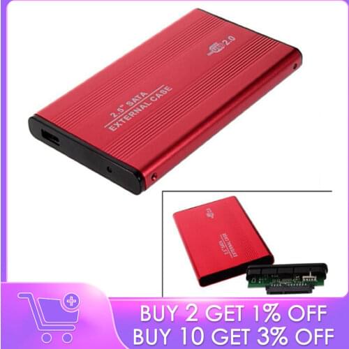 2.5 Inch USB 2.0 SATA External Mobile Hard Disk Box Aluminum Alloy Shell