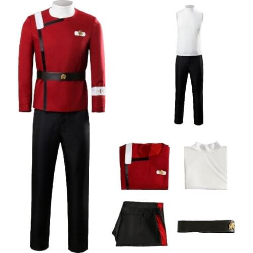 Star Costume Trek II Cosplay Suit for Adult Men II The Wrath of Khan Uniform Halloween Cosplay Costumes