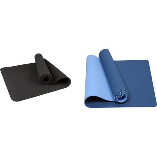Yoga Mat, Eco Friendly Rope Fitness Exercise Mat with Carrying Strap for Yoga, Pilates and Floor Exercises-183x61x0.8cm