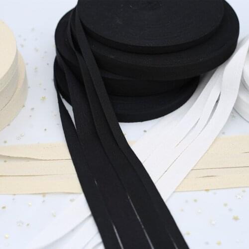 45meter Multi-Size Ribbon Pure Color Herringbone Tape 100% Cotton Webbing Braided Strap Backpack Shoelace DIY Handmade Sewing