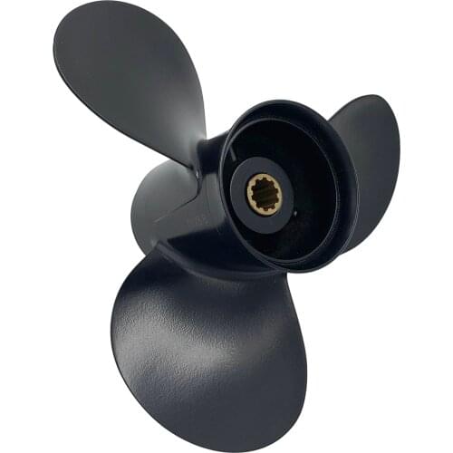 Boat Propeller 9.9x10 Fit for Tohatsu Outboard 20HP-30HP 3 Blades Aluminum Prop 10 Tooth Propel RH 9.9x10