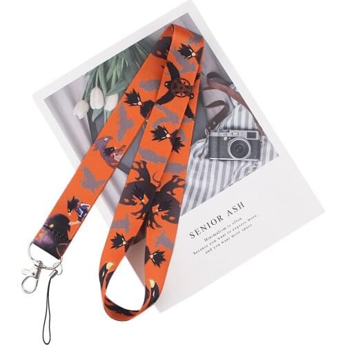 M4707 DMLSKY Anime Lanyard Keychain for keys Badge ID Mobile Phone Key rings Women Men Neck Straps Accessories