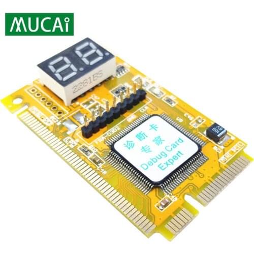 MUCAI Mini PCI-E LPC PC Analyzer Tester POST Card Test For Notebook Laptop Express Card Hexadecimal Character Display