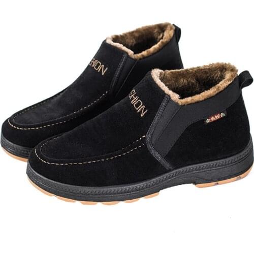 Men boots Mens Winter Shoes Fashion Snow Boots Shoes Plus Size Winter Sneakers Ankle Men Shoes Winter Boots Footwear