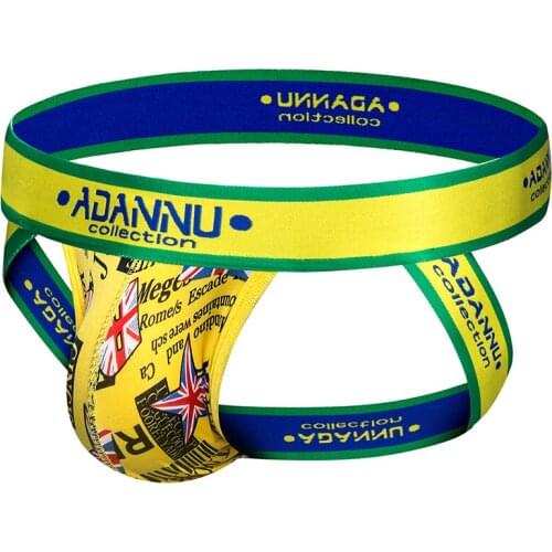 Sexy Gay Underwear Men Thong Men Jockstrap Mens lingerie G String Male Penis Pouch Gay Underwear Cueca Open Butt Underpants