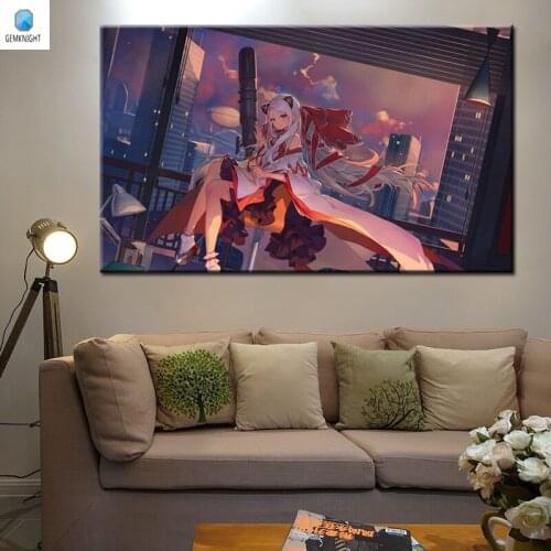 Diy oil painting Eternal City digital paint by numbers Japan Style wall pictures modular painting anime posters home decoration