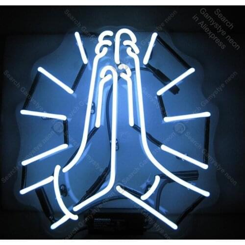 Neon light Signs white pray wish Neon Bulbs sign Lamp Handcraft restaurant display advertise neon Letrero Neons enseigne lumine