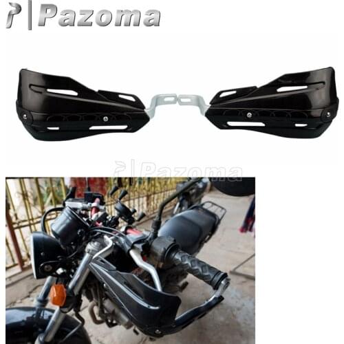 Pazoma Black Supermoto Plastic and Aluminum Handguards Hand Guards Mount Kit For Honda Yamaha EXC SX YZ WR XR CRF RMZ DRZ