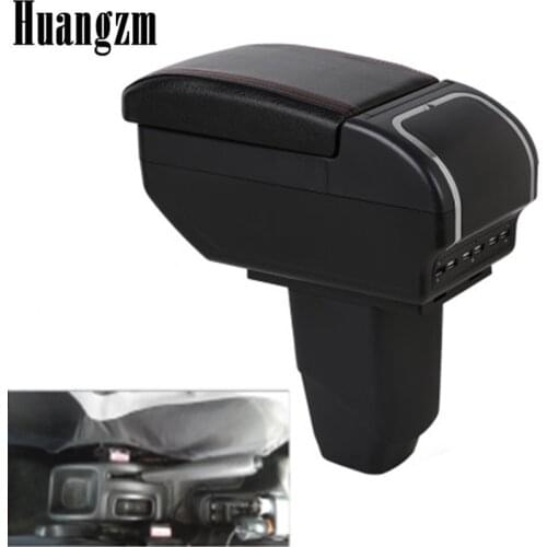 For Peugeot 206 armrest box Double layer central Store content Storage box with Ashtray Cup holder accessoriesf