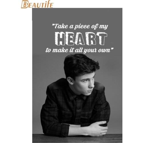 Custom Shawn Mendes Cloth Silk Fabric poster Home Decoration Wall Art New Cloth Silk Fabric wall poster print