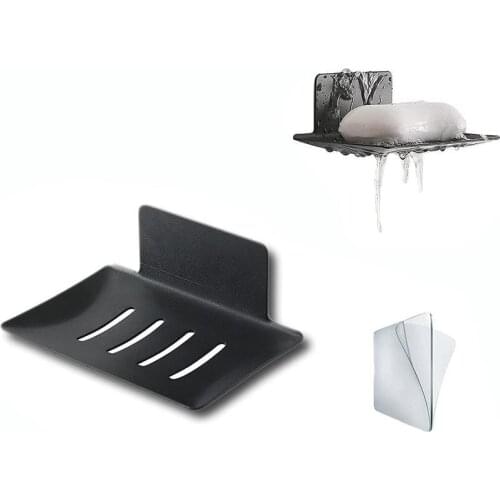 Soap Dish Perforated Wall-Mounted Metal Soap Dish Rack Suitable For Shower Bathroom Soap Dish Kitchen Storage Rack