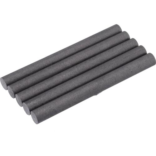 5Pcs 100 Length 99.99% High-purity Graphite Electrode Rods Black Cylinder Carbon Rod Rods Bars 10mm Diameter For Industry Tools