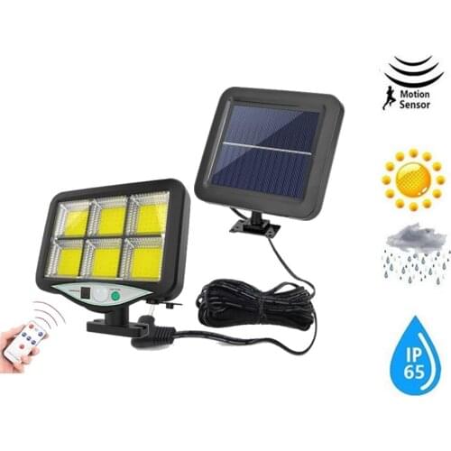 Seperable Solar Power Outdoor Fence Light Courtyard Garden Solar Led Lamp Waterproof motion sensor remote wall lighting indoor 5
