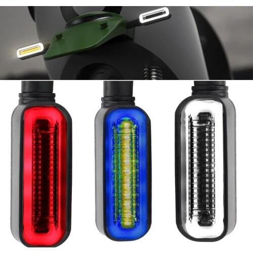 Universal 2 in 1 Blinker Tail Lamp Motorcycle Turn Signal Lights DRL Flowing Water Signals 12 LED Signal Lamp