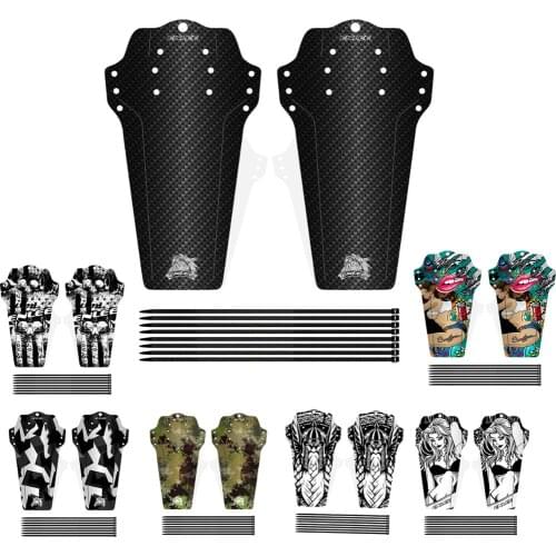 Bicycle mudguards 2 adjustable MTB mudguards are compatible with 7-color MTB bike mudguards