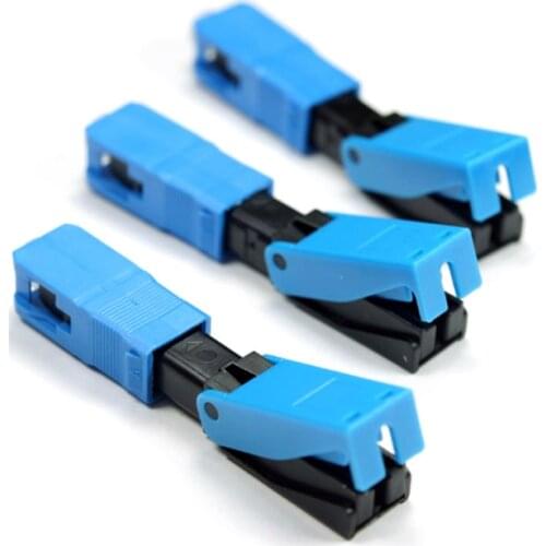Factory supply 100PCS/box FTTH SC UPC Optical fiber quick connector SC UPC Embedded Fiber Optic SC Fast Connector