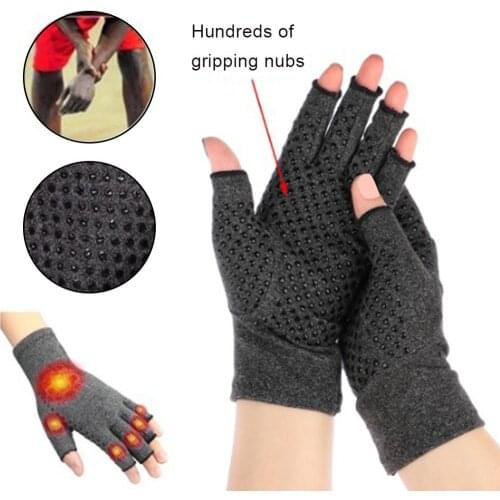 Women Men Hands Arthritis Gloves Cotton Therapy Compression Gloves Circulation Grip Hand Arthritis Joint Pain Relief S/M/L